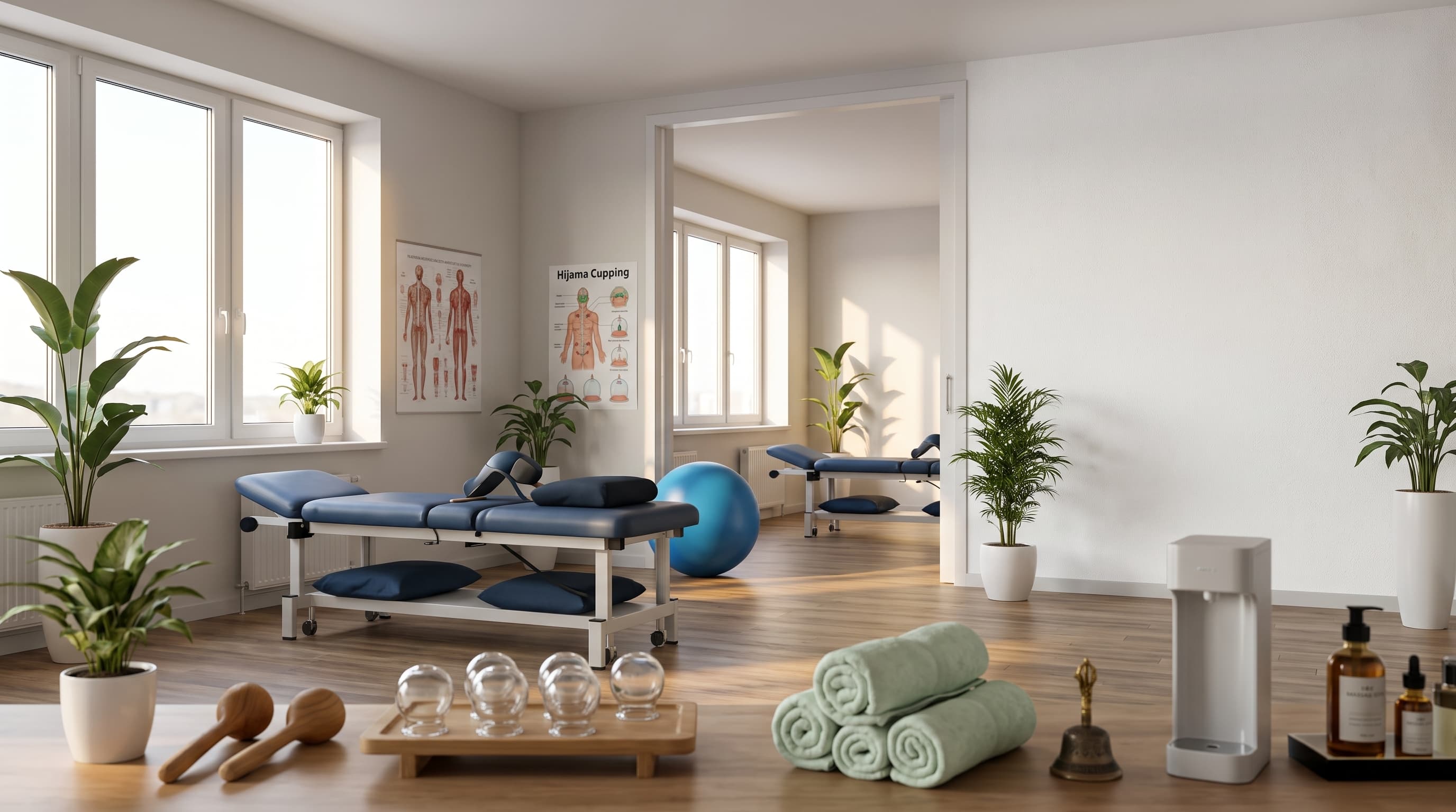 Bright and welcoming Flex Well Physiotherapy Center therapy room